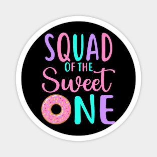 Squad Of The Sweet One Team 1St Birthday Girl Donut Party Magnet